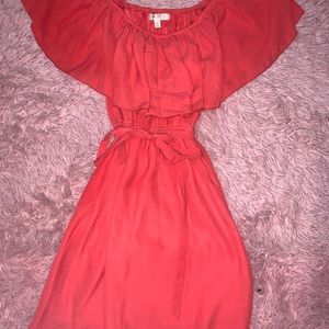 Casual corral off the shoulder dress